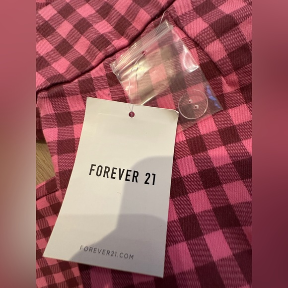 NWT Plaid Pink Gingham Stretchy Flare Low Rise Women's 👖 Pants 💖💫 Medium - Picture 7 of 15